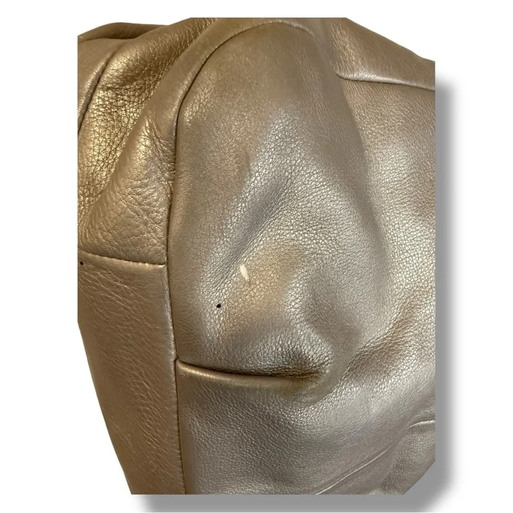 Coach Metallic Leather Hobo Bag - Picture 6 of 10